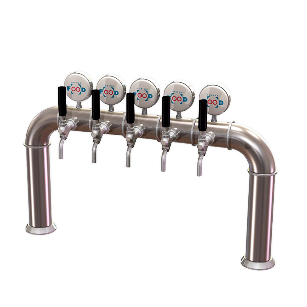 Columna Puente Lisa 6 grifos