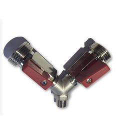 [PM034] Bifurcador Con Llave Rosca G1/4 - 2 x 5/8"