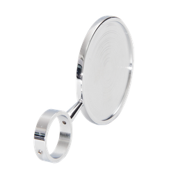 [ME090] Medallon Ciego Aro D 25mm Cromado