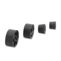 [CP043] Tapones de Goma Cónico 3 agujeros 10-9-7,5mm